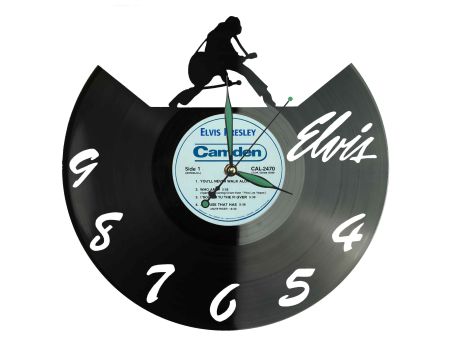 Elvis Presley Winyl Zegar Ścienny Płyta Winylowa Unikalna Dekoracja Dla Fanów Muzyki Prezent Upominek Gift EVEVO Z0043