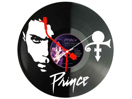Prince of Pop Winyl Zegar Ścienny Płyta Winylowa Unikalna Dekoracja Dla Fanów Muzyki Prezent Upominek Gift EVEVO Z0049