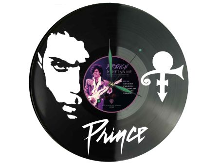 Prince of Pop Winyl Zegar Ścienny Płyta Winylowa Unikalna Dekoracja Dla Fanów Muzyki Prezent Upominek Gift EVEVO Z0049