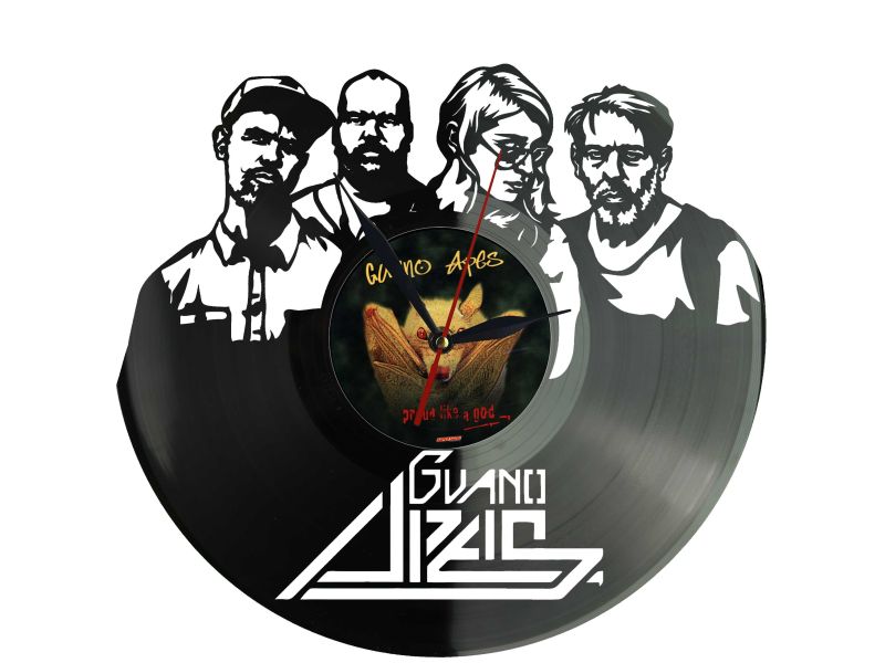 Guano Apes Winyl Zegar Ścienny Płyta Winylowa Unikalna Dekoracja Dla Fanów Muzyki Prezent Upominek Gift EVEVO Z0055
