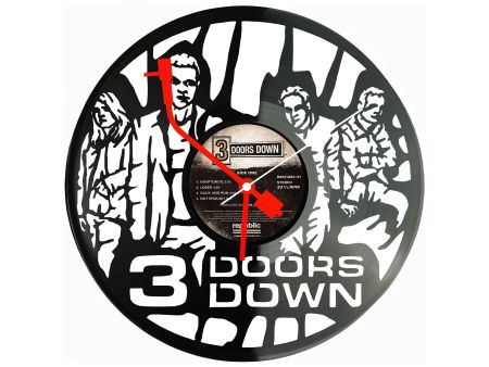 3 Doors Down Winyl Zegar Ścienny Płyta Winylowa Unikalna Dekoracja Dla Fanów Muzyki Prezent Upominek Gift EVEVO Z0056