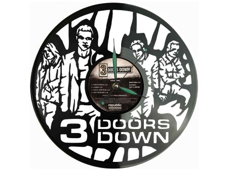 3 Doors Down Winyl Zegar Ścienny Płyta Winylowa Unikalna Dekoracja Dla Fanów Muzyki Prezent Upominek Gift EVEVO Z0056