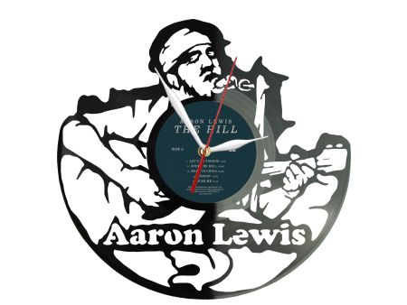 Aaron Lewis Winyl Zegar Ścienny Płyta Winylowa Unikalna Dekoracja Dla Fanów Muzyki Prezent Upominek Gift EVEVO Z0057