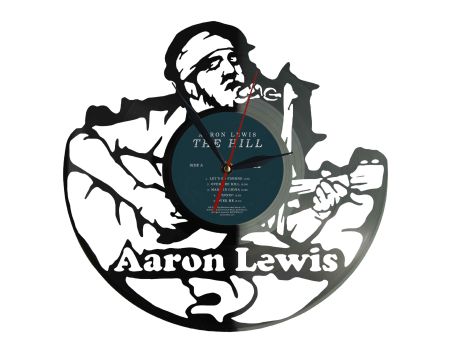 Aaron Lewis Winyl Zegar Ścienny Płyta Winylowa Unikalna Dekoracja Dla Fanów Muzyki Prezent Upominek Gift EVEVO Z0057
