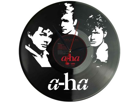 a-ha Winyl Zegar Ścienny Płyta Winylowa Unikalna Dekoracja Dla Fanów Muzyki Prezent Upominek Gift EVEVO Z0058