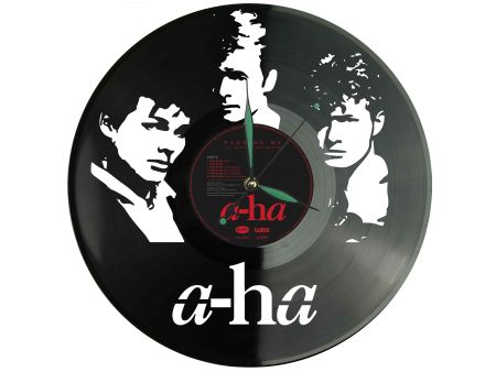 a-ha Winyl Zegar Ścienny Płyta Winylowa Unikalna Dekoracja Dla Fanów Muzyki Prezent Upominek Gift EVEVO Z0058
