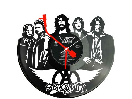 Aerosmith Winyl Zegar Ścienny Płyta Winylowa Unikalna Dekoracja Dla Fanów Muzyki Prezent Upominek Gift EVEVO Z0059