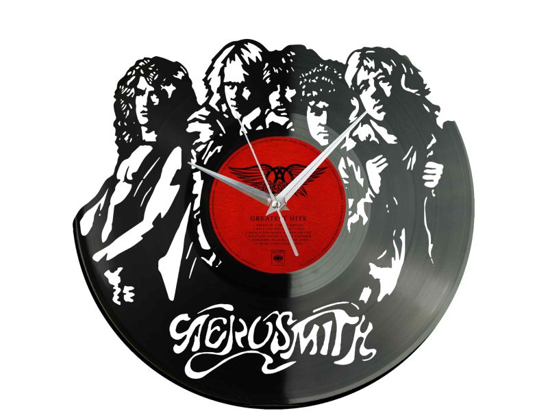 Aerosmith Winyl Zegar Ścienny Płyta Winylowa Unikalna Dekoracja Dla Fanów Muzyki Prezent Upominek Gift EVEVO Z0060