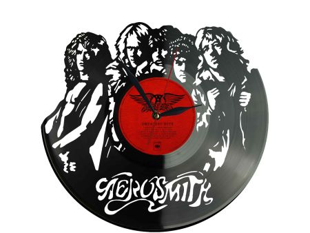 Aerosmith Winyl Zegar Ścienny Płyta Winylowa Unikalna Dekoracja Dla Fanów Muzyki Prezent Upominek Gift EVEVO Z0060