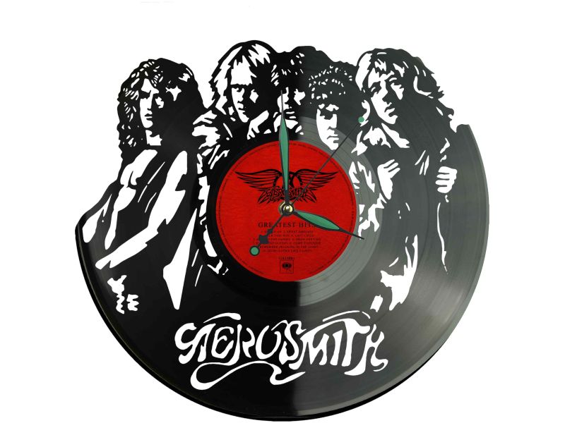 Aerosmith Winyl Zegar Ścienny Płyta Winylowa Unikalna Dekoracja Dla Fanów Muzyki Prezent Upominek Gift EVEVO Z0060