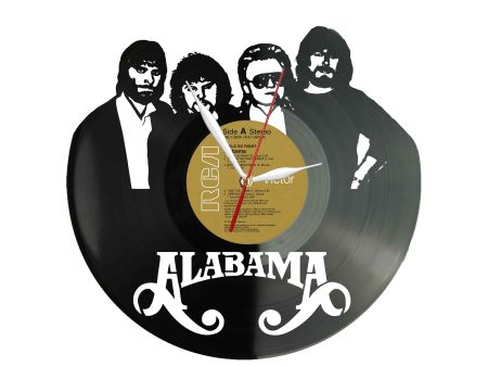 Alabama Winyl Zegar Ścienny Płyta Winylowa Unikalna Dekoracja Dla Fanów Muzyki Prezent Upominek Gift EVEVO Z0062