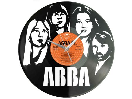 ABBA Winyl Zegar Ścienny Płyta Winylowa Unikalna Dekoracja Dla Fanów Muzyki Prezent Upominek Gift EVEVO Z0063