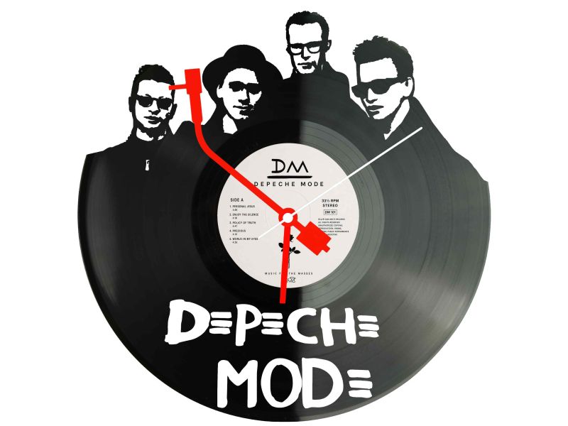 Depeche Mode Winyl Zegar Ścienny Płyta Winylowa Unikalna Dekoracja Dla Fanów Muzyki Prezent Upominek Gift EVEVO Z0065