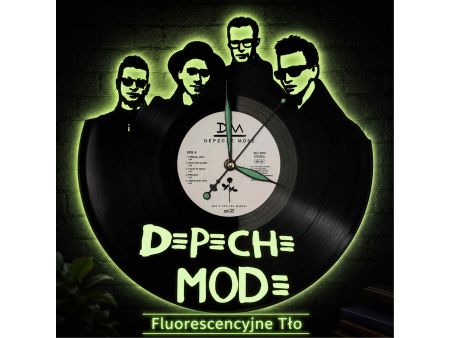 Depeche Mode Winyl Zegar Ścienny Płyta Winylowa Unikalna Dekoracja Dla Fanów Muzyki Prezent Upominek Gift EVEVO Z0065