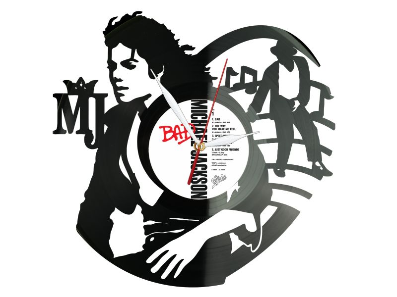 Michael Jackson Winyl Zegar Ścienny Płyta Winylowa Unikalna Dekoracja Dla Fanów Muzyki Prezent Upominek Gift EVEVO Z0067