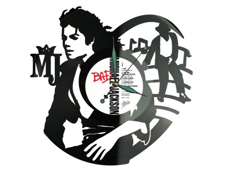 Michael Jackson Winyl Zegar Ścienny Płyta Winylowa Unikalna Dekoracja Dla Fanów Muzyki Prezent Upominek Gift EVEVO Z0067