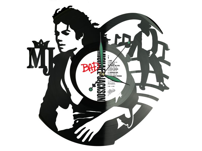 Michael Jackson Winyl Zegar Ścienny Płyta Winylowa Unikalna Dekoracja Dla Fanów Muzyki Prezent Upominek Gift EVEVO Z0067