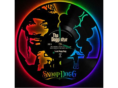 Snoop Dogg Winyl Zegar Ścienny Płyta Winylowa Unikalna Dekoracja Dla Fanów Muzyki Prezent Upominek Gift EVEVO Z0068