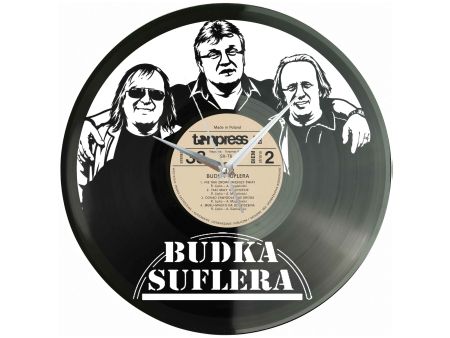 Budka Suflera Winyl Zegar Ścienny Płyta Winylowa Unikalna Dekoracja Dla Fanów Muzyki Prezent Upominek Gift EVEVO Z0072