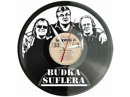 Budka Suflera Winyl Zegar Ścienny Płyta Winylowa Unikalna Dekoracja Dla Fanów Muzyki Prezent Upominek Gift EVEVO Z0072