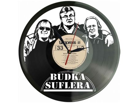 Budka Suflera Winyl Zegar Ścienny Płyta Winylowa Unikalna Dekoracja Dla Fanów Muzyki Prezent Upominek Gift EVEVO Z0072