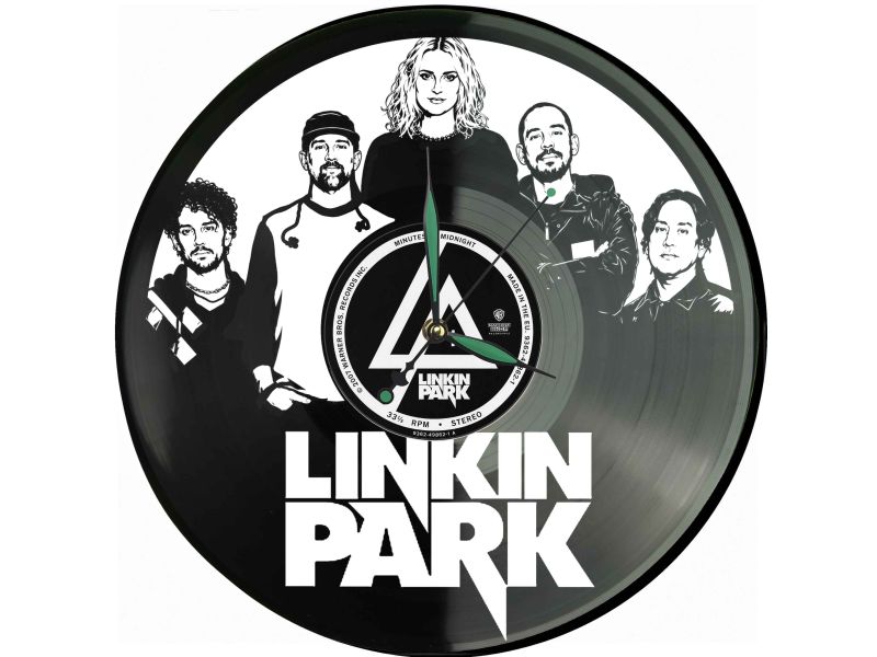 Linkin Park Winyl Zegar Ścienny Płyta Winylowa Unikalna Dekoracja Dla Fanów Muzyki Prezent Upominek Gift EVEVO Z0077