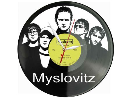 Myslovitz Winyl Zegar Ścienny Płyta Winylowa Unikalna Dekoracja Dla Fanów Muzyki Prezent Upominek Gift EVEVO Z0078