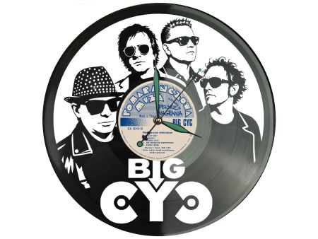 Big Cyc Winyl Zegar Ścienny Płyta Winylowa Unikalna Dekoracja Dla Fanów Muzyki Prezent Upominek Gift EVEVO Z0079