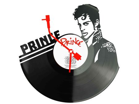 Prince Winyl Zegar Ścienny Płyta Winylowa Unikalna Dekoracja Dla Fanów Muzyki Prezent Upominek Gift EVEVO Z0080
