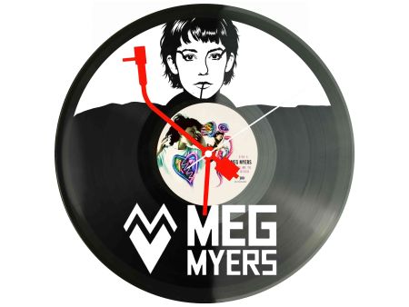 Meg Myers Winyl Zegar Ścienny Płyta Winylowa Unikalna Dekoracja Dla Fanów Muzyki Prezent Upominek Gift EVEVO Z0081