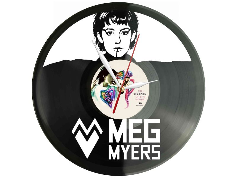 Meg Myers Winyl Zegar Ścienny Płyta Winylowa Unikalna Dekoracja Dla Fanów Muzyki Prezent Upominek Gift EVEVO Z0081