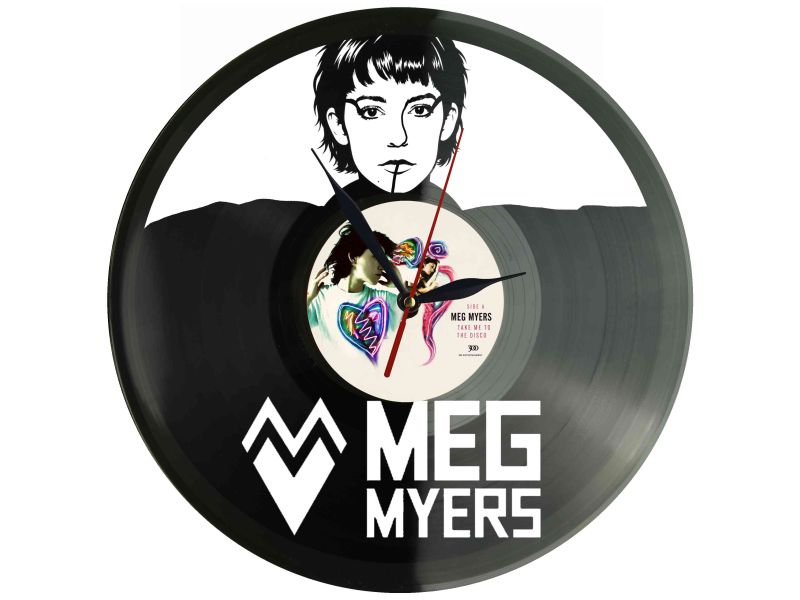 Meg Myers Winyl Zegar Ścienny Płyta Winylowa Unikalna Dekoracja Dla Fanów Muzyki Prezent Upominek Gift EVEVO Z0081