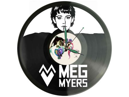 Meg Myers Winyl Zegar Ścienny Płyta Winylowa Unikalna Dekoracja Dla Fanów Muzyki Prezent Upominek Gift EVEVO Z0081