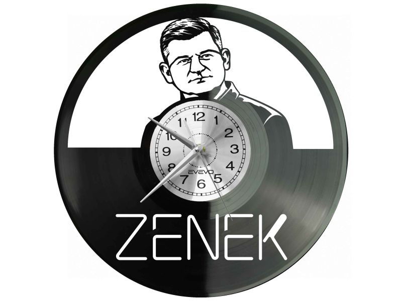 Zenek Winyl Zegar Ścienny Płyta Winylowa Unikalna Dekoracja Dla Fanów Muzyki Prezent Upominek Gift EVEVO Z0084