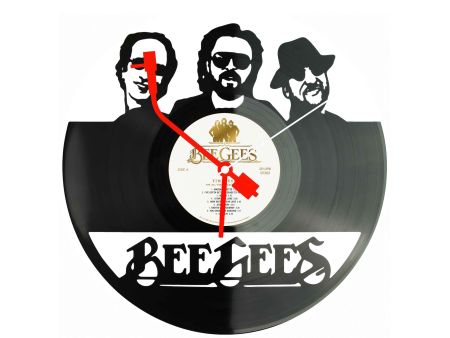 Bee Gees Winyl Zegar Ścienny Płyta Winylowa Unikalna Dekoracja Dla Fanów Muzyki Prezent Upominek Gift EVEVO Z0086