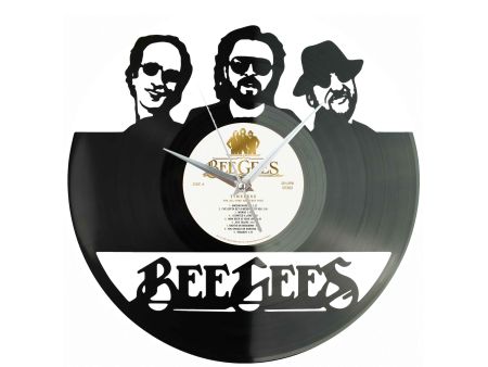 Bee Gees Winyl Zegar Ścienny Płyta Winylowa Unikalna Dekoracja Dla Fanów Muzyki Prezent Upominek Gift EVEVO Z0086