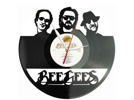 Bee Gees Winyl Zegar Ścienny Płyta Winylowa Unikalna Dekoracja Dla Fanów Muzyki Prezent Upominek Gift EVEVO Z0086