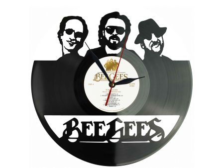 Bee Gees Winyl Zegar Ścienny Płyta Winylowa Unikalna Dekoracja Dla Fanów Muzyki Prezent Upominek Gift EVEVO Z0086
