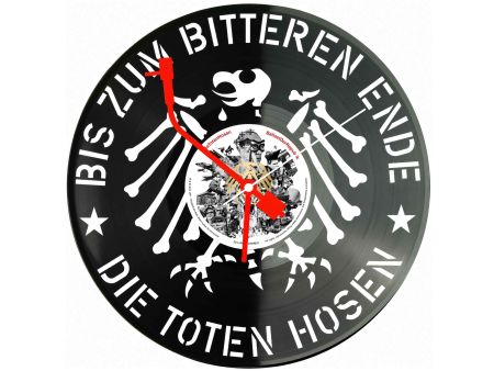 Die Toten Hosen Winyl Zegar Ścienny Płyta Winylowa Unikalna Dekoracja Dla Fanów Muzyki Prezent Upominek Gift EVEVO Z0087