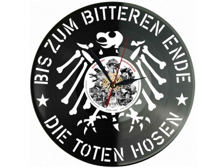 Die Toten Hosen Winyl Zegar Ścienny Płyta Winylowa Unikalna Dekoracja Dla Fanów Muzyki Prezent Upominek Gift EVEVO Z0087