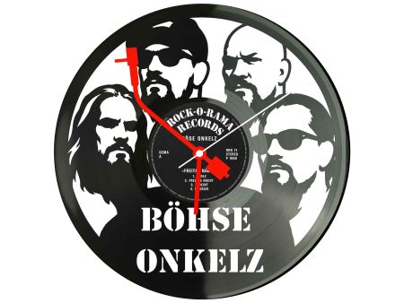 Böhse Onkelz Winyl Zegar Ścienny Płyta Winylowa Unikalna Dekoracja Dla Fanów Muzyki Prezent Upominek Gift EVEVO Z0090