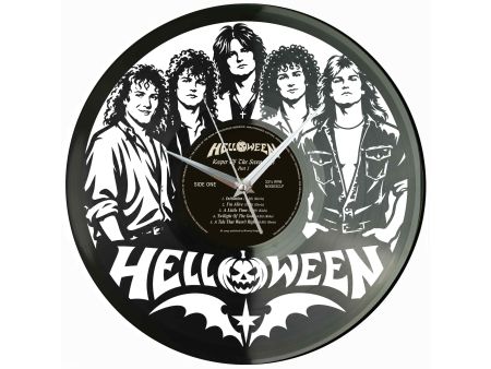 Helloween Niemcy Winyl Zegar Ścienny Płyta Winylowa Unikalna Dekoracja Dla Fanów Muzyki Prezent Upominek Gift EVEVO Z0092