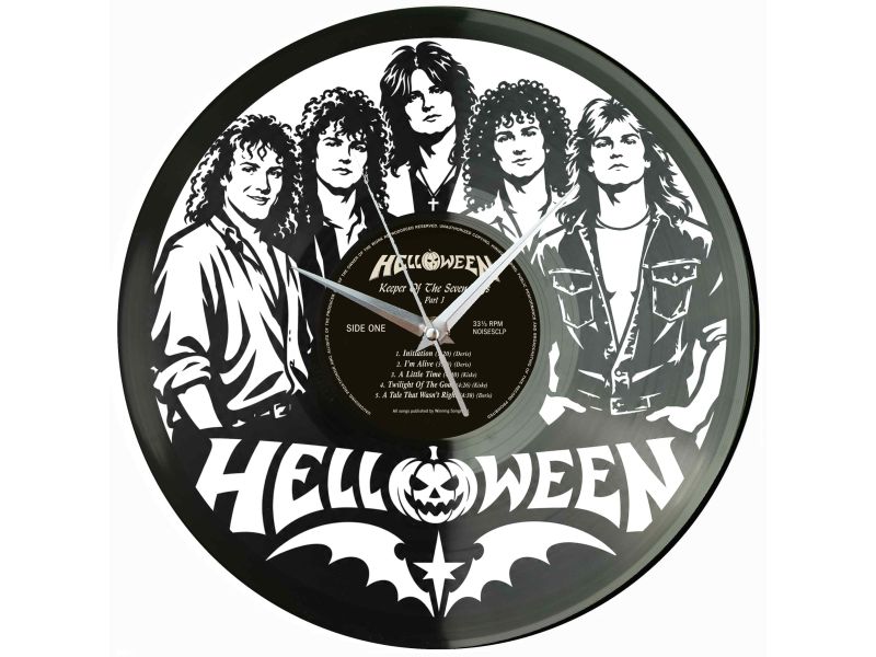 Helloween Niemcy Winyl Zegar Ścienny Płyta Winylowa Unikalna Dekoracja Dla Fanów Muzyki Prezent Upominek Gift EVEVO Z0092