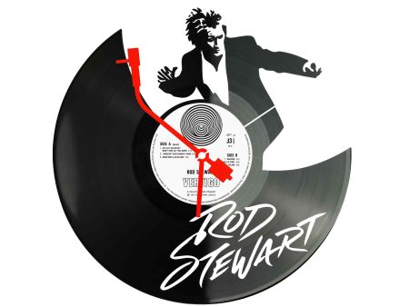Rod Stewart Winyl Zegar Ścienny Płyta Winylowa Unikalna Dekoracja Dla Fanów Muzyki Prezent Upominek Gift EVEVO Z0093