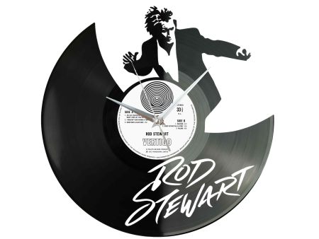 Rod Stewart Winyl Zegar Ścienny Płyta Winylowa Unikalna Dekoracja Dla Fanów Muzyki Prezent Upominek Gift EVEVO Z0093