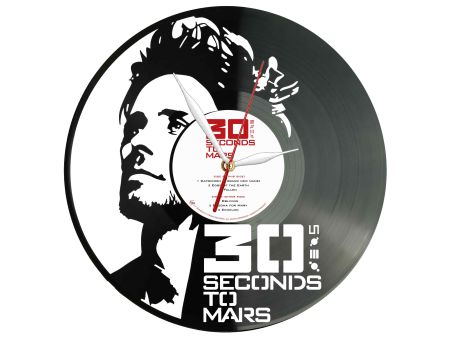 30 Second To Mars Winyl Zegar Ścienny Płyta Winylowa Unikalna Dekoracja Dla Fanów Muzyki Prezent Upominek Gift EVEVO Z0097