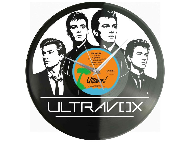 Ultravox Winyl Zegar Ścienny Płyta Winylowa Unikalna Dekoracja Dla Fanów Muzyki Prezent Upominek Gift EVEVO Z0099