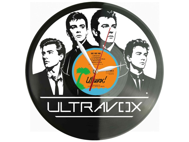 Ultravox Winyl Zegar Ścienny Płyta Winylowa Unikalna Dekoracja Dla Fanów Muzyki Prezent Upominek Gift EVEVO Z0099