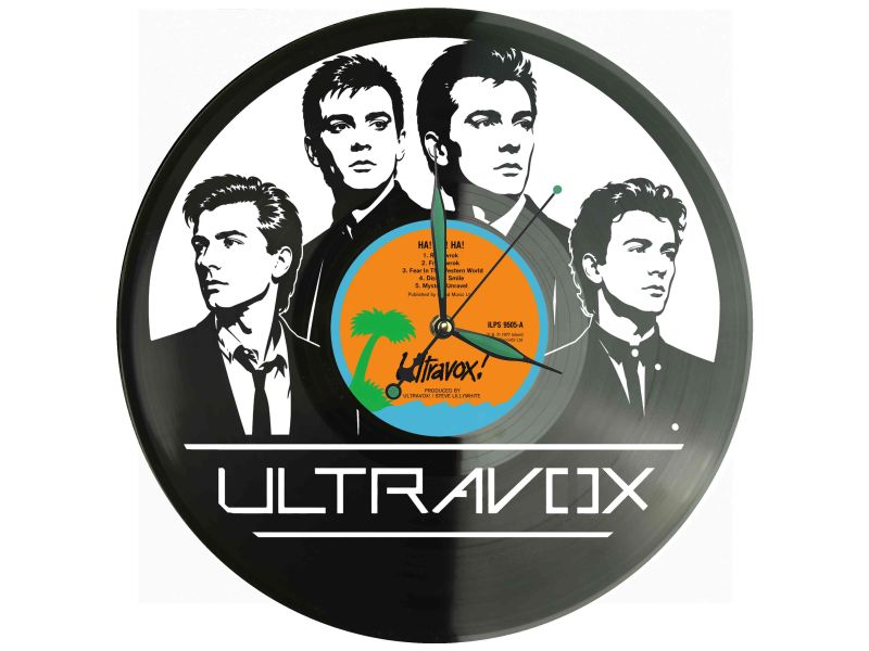 Ultravox Winyl Zegar Ścienny Płyta Winylowa Unikalna Dekoracja Dla Fanów Muzyki Prezent Upominek Gift EVEVO Z0099