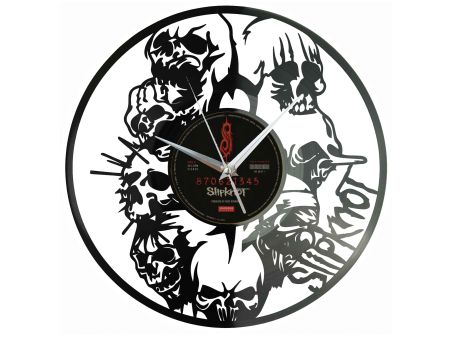 Slipknot Winyl Zegar Ścienny Płyta Winylowa Unikalna Dekoracja Dla Fanów Muzyki Prezent Upominek Gift EVEVO Z0100